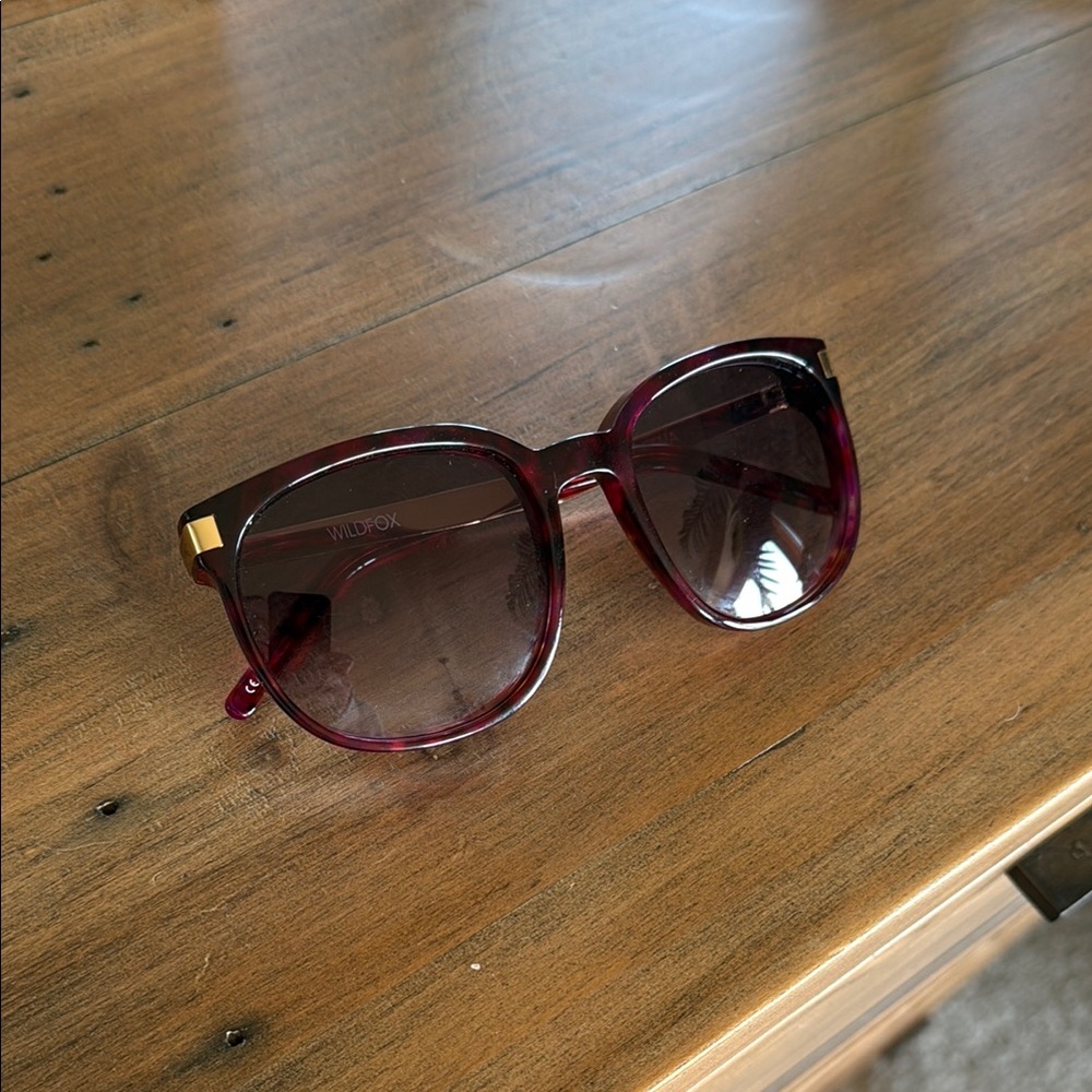 Women's Burgundy Wildfox Sunglasses
